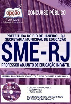 Apostila Concurso SME RJ 2019 Professor de Educação Infantil