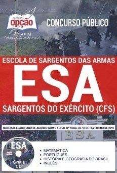 Apostila Concurso ESA 2019 PDF e Impressa Curso de Sargentos do Exército