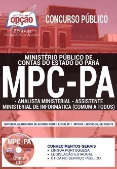 Apostila Concurso MPC PA 2019 PDF e Impressa Analista Ministerial e Assistente Ministerial de Informática