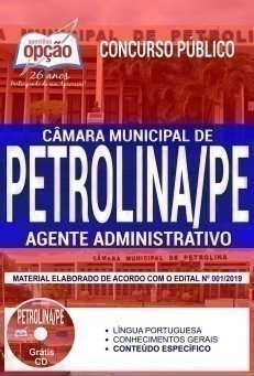 Apostila Câmara de Petrolina 2019 PDF e Impressa de Pernambuco