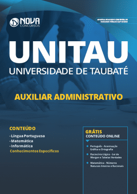 Apostila UNITAU 2019 Auxiliar Administrativo PDF e Impressa