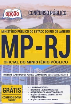 Apostila Concurso MP RJ 2019 Oficial do Ministério Público PDF e Impressa