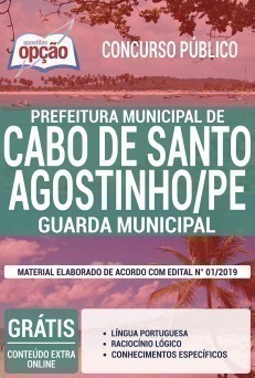 Apostila Guarda Municipal Cabo de Santo Agostinho 2019 PDF e Impressa