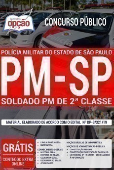 Apostila PM SP 2019 Soldado PDF e Impressa