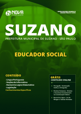 Apostila Prefeitura de Suzano 2019 Educador Social PDF e Impressa