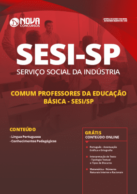 Apostila Concurso SESI SP 2019 Professor da Educação Básica Grátis Cursos Online