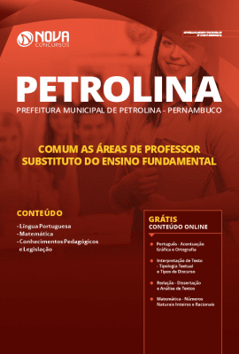 Apostila Prefeitura de Petrolina Pernambuco 2019 Grátis Cursos Online