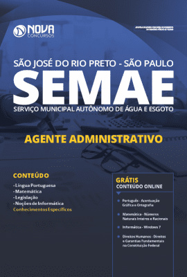 Apostila Concurso SEMAE Rio Preto 2020 Grátis Cursos Online