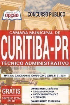 Apostila Concurso Câmara de Curitiba 2020 Técnico Administrativo PDF e Impressa