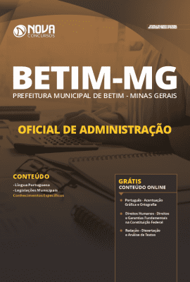 Apostila Prefeitura de Betim 2019 Grátis Cursos Online