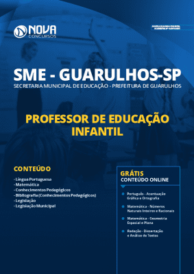 Apostila Concurso Prefeitura de Guarulhos 2020 Professor de Educação Infantil