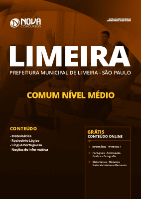 Apostila Concurso Prefeitura de Limeira 2020 Grátis Cursos Online