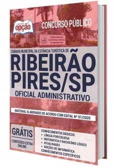 Apostila Concurso Câmara de Ribeirão Pires 2020 Oficial Administrativo PDF e Impressa