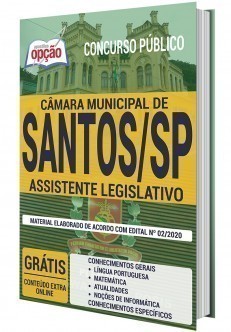 Apostila Concurso Câmara de Santos 2020 Assistente Legislativo PDF e Impressa