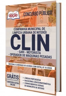 Apostila Concurso CLIN 2020 PDF e Impressa