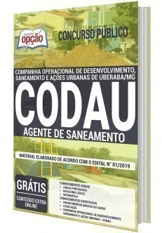 Apostila Concurso CODAU 2020 Agente de Saneamento PDF Download Digital e Impressa