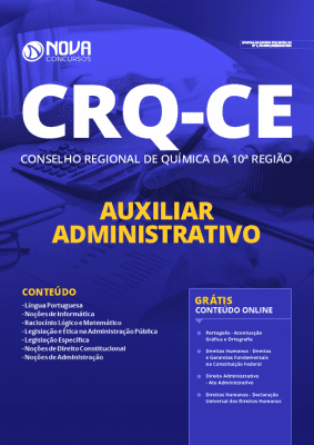 Apostila Concurso CRQ CE 2020 Auxiliar Administrativo Grátis Cursos Online