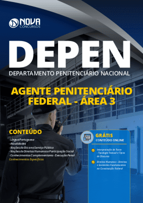 Apostila Concurso DEPEN 2020 Agente Penitenciário Federal PDF Grátis Cursos Online