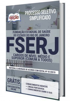 Apostila Concurso FSERJ 2020 Cargos de Nível Médio e Superior
