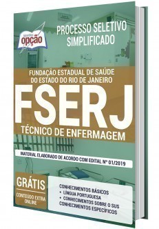 Apostila Concurso FSERJ 2020 Técnico de Enfermagem PDF e Impressa