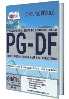Apostila Concurso PGDF 2020 Técnico Jurídico Especialidade Apoio Administrativo PDF e Impressa