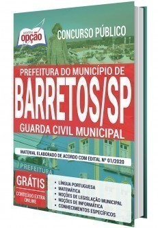 Apostila Concurso Prefeitura de Barretos 2020 Guarda Municipal PDF e Impressa