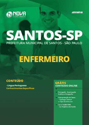 Apostila Concurso Prefeitura de Santos 2020 Enfermeiro Grátis Cursos Online