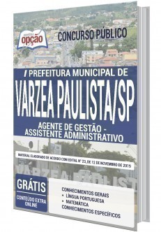 Apostila Concurso Prefeitura de Várzea Paulista 2020 Assistente Administrativo PDF e Impressa
