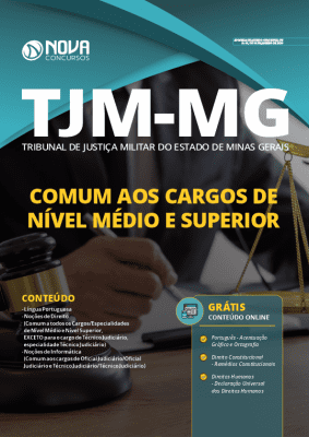 Apostila Concurso TJM MG 2020 Nível Médio e Superior Grátis Cursos Online