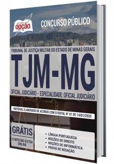 Apostila Concurso TJMMG 2020 Oficial Judiciário PDF e Impressa