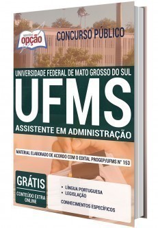 Apostila Concurso UFMS 2020 Assistente em Administração PDF e Impressa