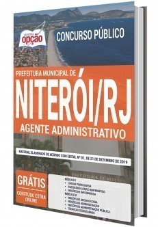 Apostila Concurso Prefeitura de Niterói 2020 PDF e Impressa Agente Administrativo