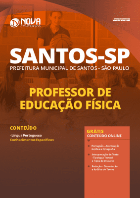 Apostila Prefeitura de Santos 2020 Professor de Educação Física Grátis Cursos Online