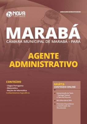 Apostila Câmara de Marabá 2020 Agente Administrativo Grátis Cursos Online