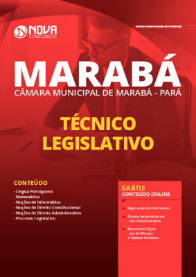 Apostila Câmara de Marabá 2020 Técnico Legislativo Grátis Cursos Online