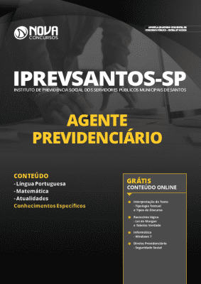 Apostila Concurso IPREVSANTOS 2020 Agente Previdenciário Grátis Cursos Online