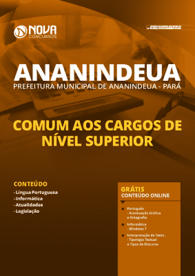 Apostila Concurso Prefeitura de Ananindeua 2020 Nível Superior Grátis Cursos Online