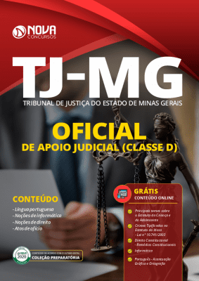 Apostila Concurso TJ MG 2020 Oficial de Apoio Judicial Grátis Cursos Online