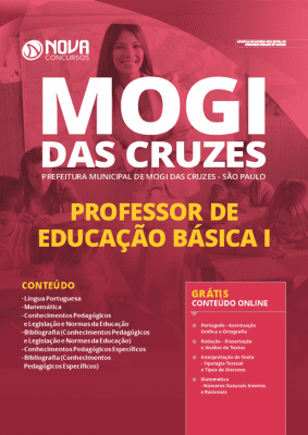 Apostila Prefeitura de Mogi das Cruzes 2020 Professor Grátis Cursos Online