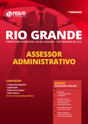 Apostila Prefeitura de Rio Grande 2020 Assessor Administrativo Grátis Cursos Online