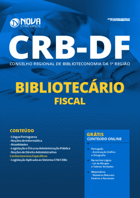 Apostila Concurso CRB1 DF 2020 Bibliotecário Fiscal Grátis Cursos Online