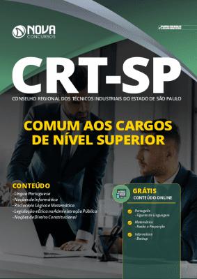 Apostila Concurso CRT SP 2020 Nível Superior Grátis Cursos Online