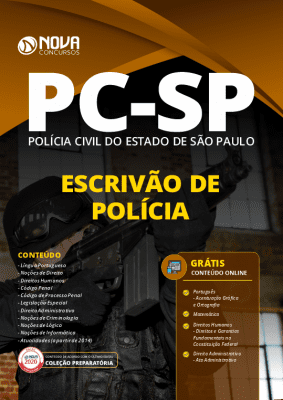 Apostila Concurso PC SP 2020 Escrivão de Polícia Grátis Cursos Online
