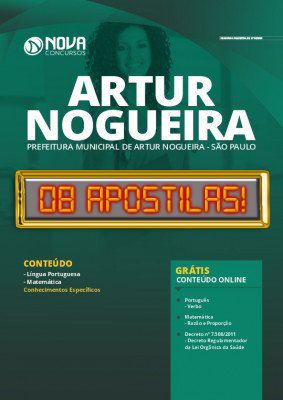 Apostila Concurso Prefeitura de Artur Nogueira SP 2020 Grátis Cursos Online