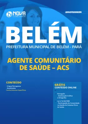 Apostila Concurso Prefeitura de Belém 2020 Agente Comunitário de Saúde Grátis Cursos Online