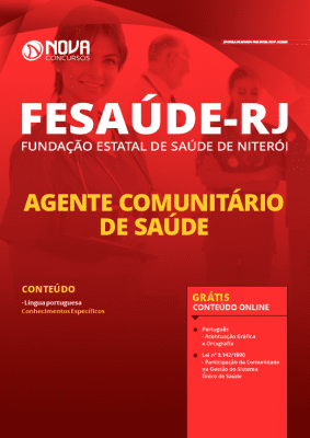 Apostila Concurso FeSaúde Niterói RJ 2020 Agente Comunitário de Saúde Grátis Cursos Online