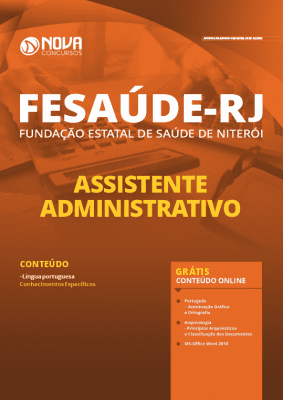 Apostila Concurso FeSaúde Niterói RJ 2020 Assistente Administrativo Grátis Cursos Online