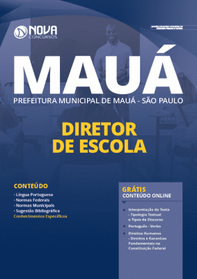 Apostila Prefeitura de Mauá SP 2020 Diretor de Escola Grátis Cursos Online