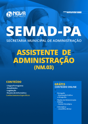 Apostila SEMAD PA 2020 Assistente de Administração Grátis Cursos Online