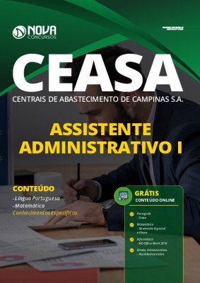 Apostila Concurso Ceasa Campinas 2020 Assistente Administrativo I Grátis Cursos Online